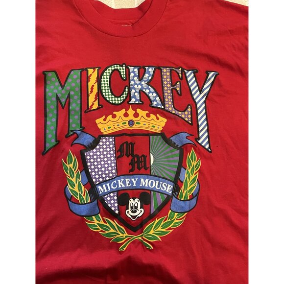 Vintage Carolina Connection Red Mickey Mouse T Shirt One Size NWT - Picture 2 of 7
